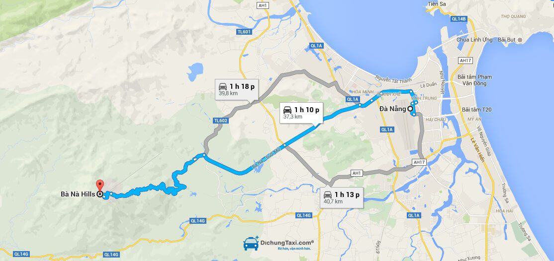 Hướng dẫn di chuyển từ Đà Nẵng lên Bà Nà Hills